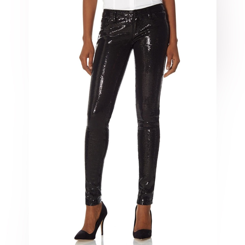 The Limited Black Sequins Leggings Jeans